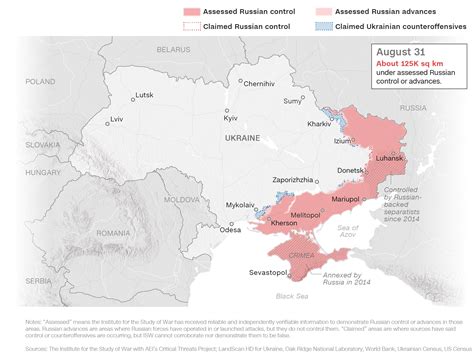 ukraine lines of control map
